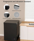 Ultra Quiet 5.0 Cu Ft Deep Freezer With Compact Design For Home And Small Shops in a kitchen setting, showing features.