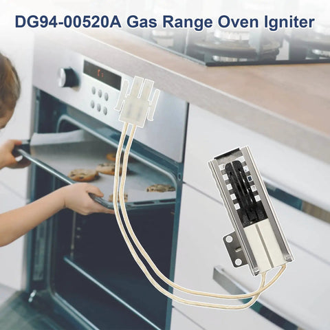 Durable Oven Igniter Replacement For Samsung Stove Models NX58F5500SS NX58H5600SS NX58H9500WS By LuxRilix in use
