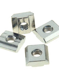 30 Pcs 3030 Series Sliding T Nuts M6 Thread For 8mm T Slot Aluminum Extrusion Profile Hammer Head Style Easy Slide In High Hardness Carbon Steel