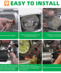 Washer capacitor replacement guide with six-panel instructions for Whirlpool/Maytag Kenmore washers