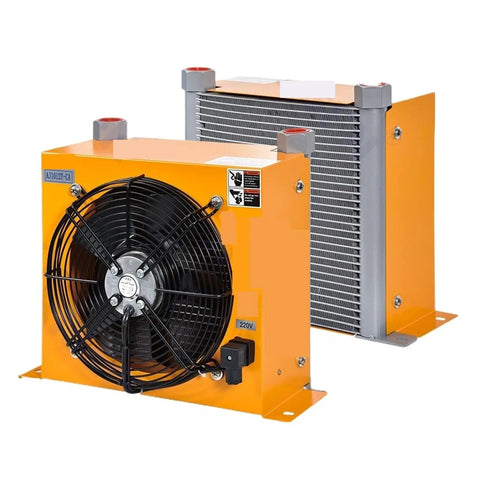 Beefed-Up Heavy Duty Hydraulic Aluminum Oil Cooler With 100 LPM Flow, 5.8KW Cooling Capacity, 3.2 Sq M Fin Area, Heat Exchanger Radiator 220V PT