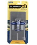 Packaging of Runway24 Die Cast F4U Corsair USMC Aircraft with buildable runway section, in box.