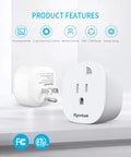 Wireless Remote Outlet Kit For Home Electronics And Lamps Expandable Light Switch System With 3 Outlets And Remote Up To 100 Ft Range Plug And Play FCC Certified ETL Listed Easy Install White