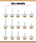 240 Piece Compression Springs Kit, 15 Size Stainless Steel Mini Springs For Home And Workshop Repairs, sizes and quantities chart