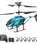 RC Helicopter With LED Lights And Auto Hover, 7 Color Modes Plus Demo Mode, Altitude Hold, One Key Start And Landing, Remote Control Toy