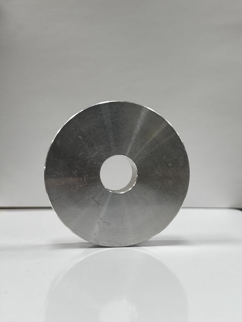 4 Inch Aluminum Sheave Pulley For Boat Lifts With Three Quarter Bore Heavy Duty Silver Marine Pulley Delivers Smooth Cable Run