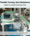Heavy Duty Pom Ball Bearing Conveyor Chain Flexible Turning Roller Belt Modular Transfer Plate adapts to complex production lines.