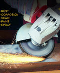 Angle grinder using 10 Pack 4.5 Inch Strip Discs For Angle Grinder Heavy Duty Paint Removal And Rust Scraping On Metal Surfaces Extra Coarse Abrasive Wheels For Oxidation 4.5 Inch By Seven Eighths Inch Arbor Fits Home And Shop Grinders