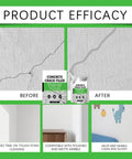 Gutsy Concrete Crack Filler And High Flex Sealant Offers No Sweat Weather Resistant Waterproof Coating For Floors And Walls. Before and after comparison of concrete crack repair.
