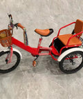 Outdoor Cruiser Tricycle For Travel And Family Fun Three Wheel Pedal Trike With Pneumatic Tire Spoke Wheels Adjustable Frame