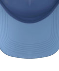 Chill Light Blue Machinist Trucker Hat With CNC Vise Gauge Square Design overhead view showcasing smooth structured front.