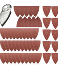 31 Pack 1.5 Inch Triangle Sanding Discs With Dust Vent Holes And Hook Loop Backing For Fast Detail Sander Work And Smooth Finish.