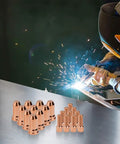 Plasma Cutter Consumables Kit With 1.2mm Electrodes And Nozzle Tips For Plasma Torch Welding Equipment on metal surface