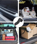 Heavy Duty Tailgate Saver And Rear Kickplate Defender Flex Tread Guard shields sill while protecting cargo and pets in Tesla Cybertruck.