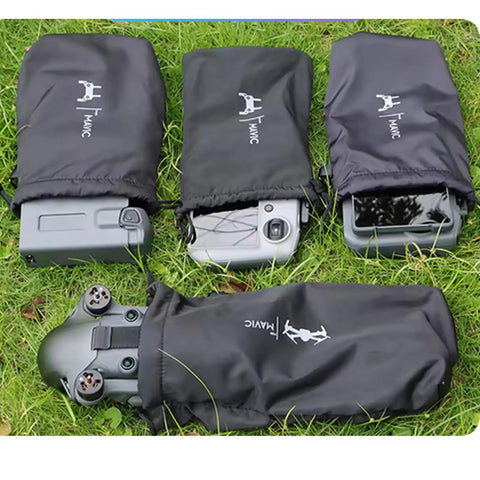 Water Repellent Drone Storage Bag For DJI Mavic 4 Pro Mavic 3 Pro And RC Pro 2 Remote Controller Case with drawstring sleeves on grass
