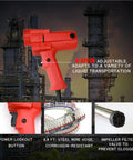 Heavy Duty Bad Boy Electric Drum Pump For 55 Gallon Barrels With 36 Inch Stainless Steel Tube And 6.6 Foot Wire Hose with adjustable features.