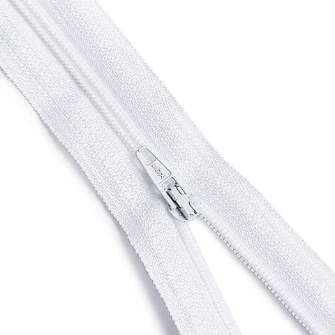 White 12 Inch Nylon Zippers Pack Of 100 For Sewing Crafts Bags Pouches And Pillow Covers Size 3 Ideal For DIY Projects