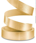 Gold Brushed Aluminum PVC Edge Banding 1.5 Inch By 25 Foot Non Glued Flexible Durable Real Veneer Edge Trim for DIY