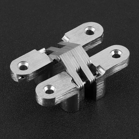 Premium Concealed Cabinet Hinges That Are Rock Solid Built With Hardened Stainless Steel, close-up view of durable hinge.