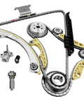 2.4L Ecotec Timing Chain Kit With Tensioner For Chevy Equinox Malibu 2010-2015 2.4L Fits GMC Terrain Buick Verano Cadena De Tiempo 94201S