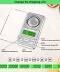 Pocket Milligram Scale With 50G Capacity And 0.001G Resolution Digital LCD Display open showing weighing plate and buttons