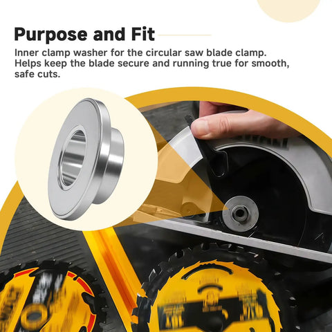 Two Pack Inner Clamp Washer For Circular Saw Blade Clamp Replacement For DeWalt DC300 DC310 DC390 Series And DCS391