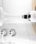 Two Pack Magnetic Door Stoppers Set Stainless Steel Wall And Floor Mount No Drilling Door Stop With 3D Adhesive Tapes
