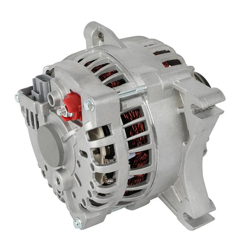 Badass Heavy Duty Alternator Swap For 2005 Through 2008 Ford Mustang 4.6L Featuring 135 Amp Draw And 12 Volt Bolt On Setup close-up view
