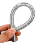 Houdereco Heavy Duty Multi Purpose Tubing Bender Set Includes Seven Versatile Spring Bending Tools For Thin Walled Pipes Plumbing And Electrical Work Durable No Deformation Exhaust And Brake Line Kit showing flexible steel spring for bending.
