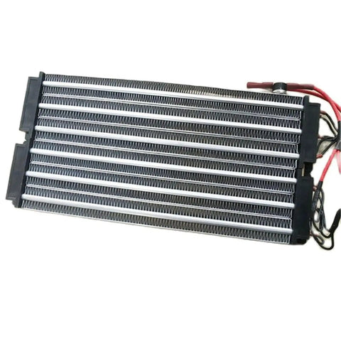 Heavy Duty PTC Ceramic Air Heater Blasts Out Kickin Heat For 4000W Rapid Whole Room Warming And Big Workshop Jobs With Insulated Surface Shield Safe Built Tough Design Fits 300 By 152 Millimeters, close-up of heating element.