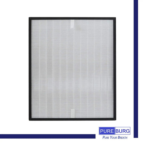 Replacement True HEPA Air Filter For Envion Allergy Pro AP350 Purifier AP350F Compatible, shows filter design with white pleats