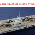 Killer Detail Queen Elizabeth Aircraft Carrier Plastic Model Kit 1 700 Scale showing detailing and assembly areas on deck.