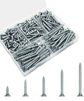 Galvanized Wood Screw Kit With 202 Pieces In Five Sizes For Drywall And Wood Projects Self Tapping Phillips Drive Screws