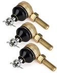 Ball Joint Kit For Club Car DS Golf Cart 1976 To 2008 Set Of 3 Tie Rod Ends Two Left Hand Threads OEM 7540 And One Right Hand Thread OEM 7539 Non Greasable Self Lubricating Direct Replacement