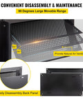 Crawl Space Flood Vent 8 By 16 By 2 Inches Wall Mounted Foundation Flood Vent No Brainer Built To Cut Flood Risk And Foundation Damage With Bi Directional Airflow For Crawl Spaces Garages And Full Height Enclosures Black, showing disassembly options and airflow direction