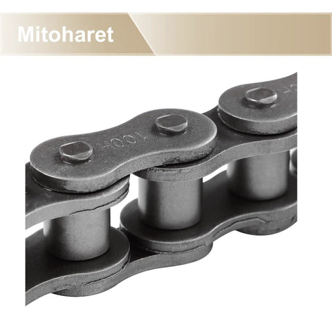 Heavy Duty 10 Foot Roller Chain Kit With Connectors For Pulp Paper Mills And Sugar Factories Reliable Industrial Conveyor传动 Links That Hold Up Under Stress close-up of steel chain links