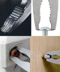 2 Piece Stripped Screw Extractor Kit With 6.25 Inch Screw Removal Pliers and Recessed Screw Extractor removing screws