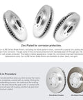 Image of Front Brake Kit For 2013 2019 Nissan Sentra With Ceramic Brake Pads And Rotors And Blank Rotors Easy Install