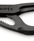 Cobra XS Mini Water Pump Pliers, 100 Mm, Self Locking, One Hand Fine Adjustment by Button Push, slim head design.