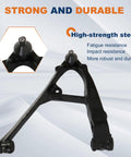 Two Piece Front Lower Control Arm Suspension Kit Fits Chevy Silverado Tahoe Avalanche GMC Yukon Sierra Cadillac Escalade For 1999 Through 2006 Trucks And SUVs Provides A Smooth Ride Precise Alignment And Easy Bolt On Install high-strength steel arm