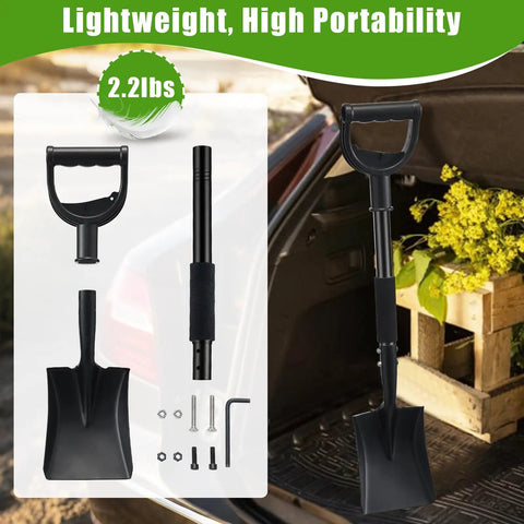 Compact 31 Inch Metal Square Shovel With D Handle For Edging Digging Trenching And Transplanting In Lawns Garden Beds Beach.