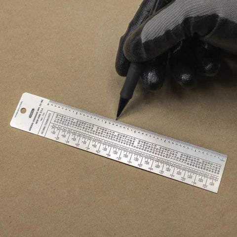 Tap And Drill Reference Chart For Coarse, Fine And Metric Sizes With Decimal Equivalents And A 6 Inch Rule A Handy Go-To Pro Grade Guide For Machinists, Toolmakers, And Mechanics Who Need Quick Tap Drill Sizing