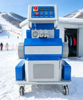 Pro High Efficiency Polyurethane Spray Machine With Real Time Control For Portable Foam Insulation Great For Basement Waterproofing And Pipeline Protection Making Your Home Cozy and Dry With Ease in snowy outdoor setting.