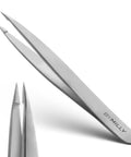 Pointed Tweezers Pro Grade High Carbon Stainless Steel Needle Nose Fine Point For Precision Hair Removal Medical Grade
