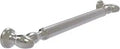 Reeded 24 Inch Grab Bar Satin Nickel For Bathroom Safety, ADA Compliant Solid Brass Wall Mounted Grab Bar With Concealed Screw Hardware