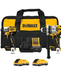 Killer 20V Max Brushless Hammer Drill And Impact Driver Combo Kit With Dual Powerpack Batteries set with battery charger and carrying case.