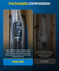 Packaging comparison showing a Rack And Pinion Steering Assembly For Dodge Durango 2004 2009 And Chrysler Aspen 2007 2009 With Hydraulic Power Direct Replacement 22 386 OE Fit 52855758AE packed in high-density PU foam vs standard bubble wrap.