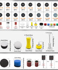 Pro 510pc Dremel Sanding Discs And Drums Wet Dry Kit With Hook Loop Sandpaper for various grits, tools, and sizes ideal for polishing.