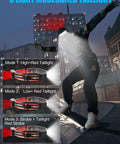 Ultra Bright 1000 Lumen USB Rechargeable Headlamp with 230 Degree Broadbeam and Red Taillight in 3 modes illustration