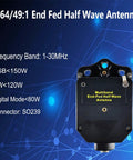 End Fed Half Wave HF Antenna For 1 To 30 MHz Multiband 100W Capable Portable And Base Station Ready Outdoor Ham Radio Antenna